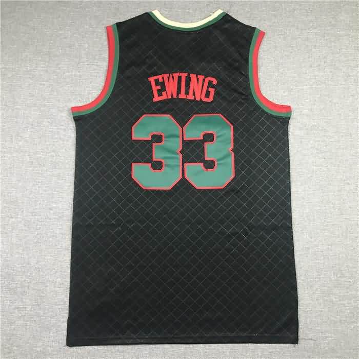 New York Knicks 1991/92 EWING #33 Black Classics Basketball Jersey (Stitched)