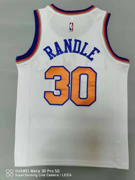 New York Knicks RANDLE #30 White Basketball Jersey (Stitched)