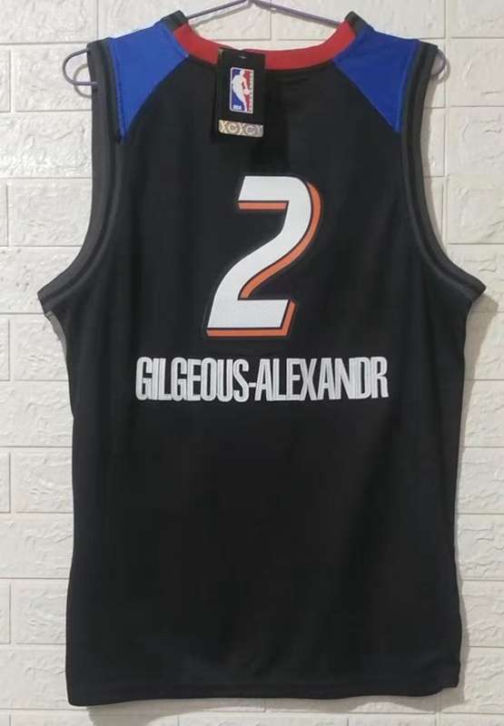 Oklahoma City Thunder 20/21 GILGEOUS-ALEXANDER #2 Black City Basketball Jersey (Stitched)