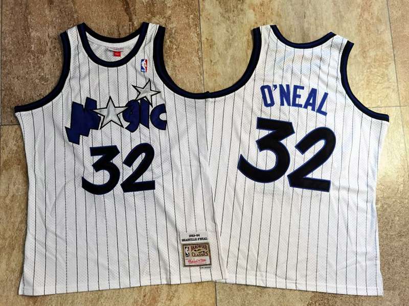 Orlando Magic 1993/94 ONEAL #32 White Classics Basketball Jersey (Closely Stitched)