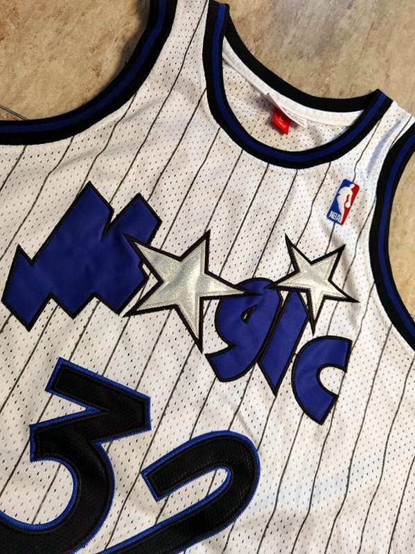 Orlando Magic 1993/94 ONEAL #32 White Classics Basketball Jersey (Closely Stitched)