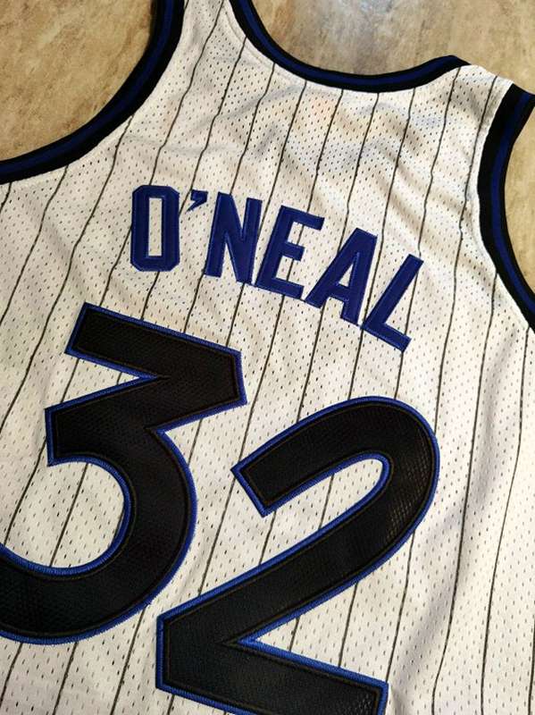 Orlando Magic 1993/94 ONEAL #32 White Classics Basketball Jersey (Closely Stitched)