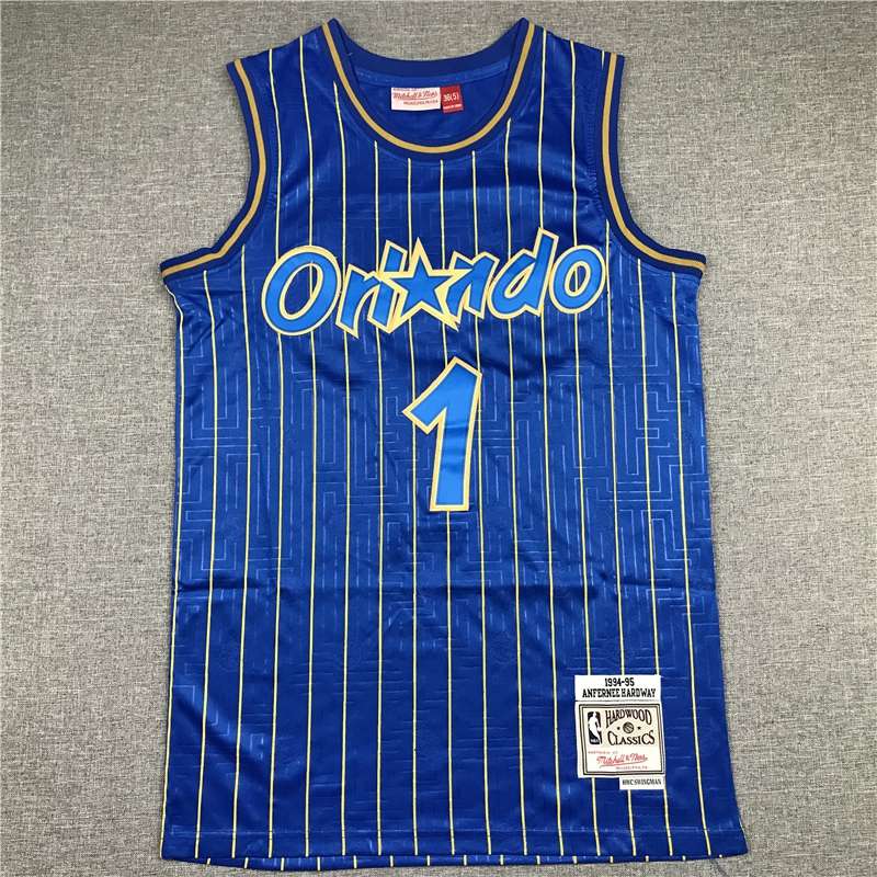 Orlando Magic 1994/95 HARDAWAY #1 Blue Classics Basketball Jersey (Stitched)