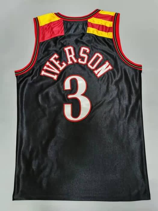 Philadelphia 76ers 2006 IVERSON #3 Black Classics Basketball Jersey (Stitched)