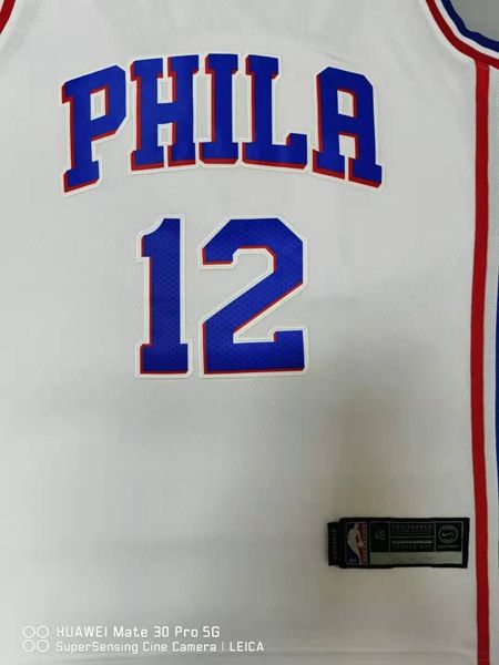 Philadelphia 76ers 20/21 HARRLS #12 White Basketball Jersey (Stitched)