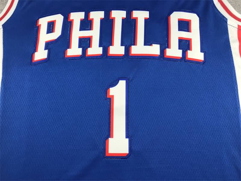 Philadelphia 76ers 21/22 HARDEN #1 Blue Basketball Jersey (Stitched)