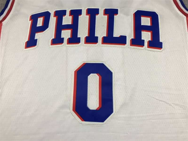 Philadelphia 76ers 21/22 MAXEY #0 White Basketball Jersey (Stitched)