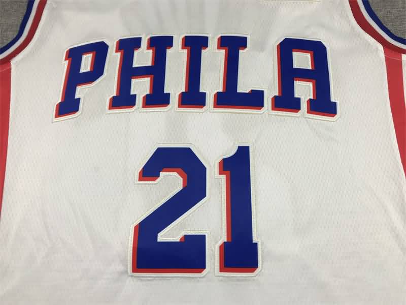 Philadelphia 76ers 21/22 EMBIID #21 White Basketball Jersey (Stitched)