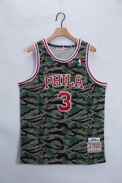 Philadelphia 76ers 1996/97 IVERSON #3 Camouflage Classics Basketball Jersey (Stitched)