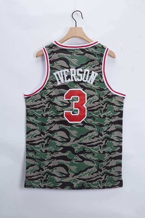 Philadelphia 76ers 1996/97 IVERSON #3 Camouflage Classics Basketball Jersey (Stitched)