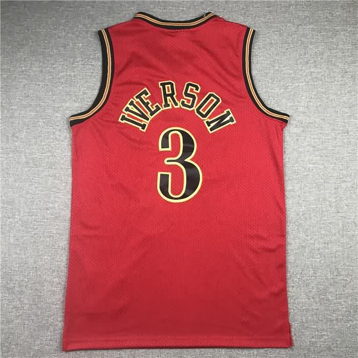 Philadelphia 76ers 1999/00 IVERSON #3 Red Classics Basketball Jersey (Stitched)