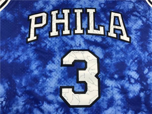 Philadelphia 76ers IVERSON #3 Blue Classics Basketball Jersey 03 (Stitched)