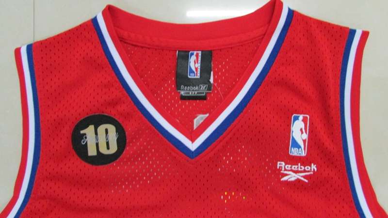 Philadelphia 76ers IVERSON #3 Red 10th Anniversary Classics Basketball Jersey (Stitched)