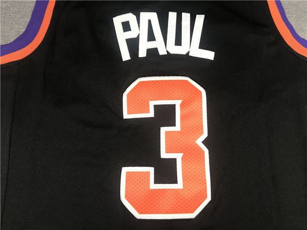 Phoenix Suns 20/21 PAUL #3 Black Basketball Jersey (Stitched)