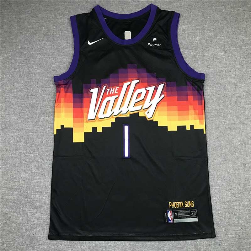 Phoenix Suns 20/21 BOOKER #1 Black City Basketball Jersey (Stitched)