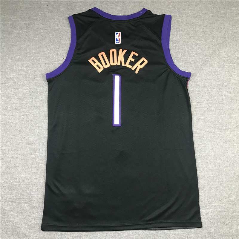 Phoenix Suns 20/21 BOOKER #1 Black City Basketball Jersey (Stitched)