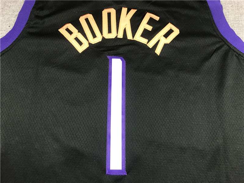 Phoenix Suns 20/21 BOOKER #1 Black City Basketball Jersey (Stitched)