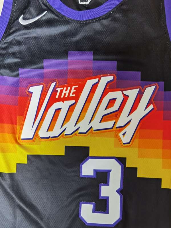 Phoenix Suns 20/21 PAUL #3 Black City Basketball Jersey (Stitched)