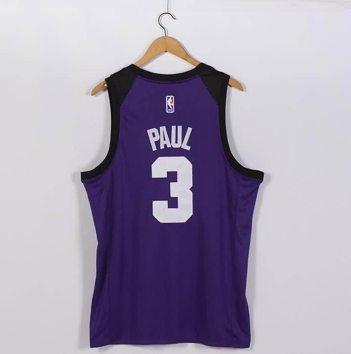 Phoenix Suns 20/21 PAUL #3 Purple Basketball Jersey 02 (Stitched)