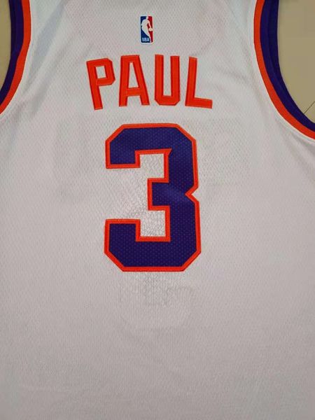 Phoenix Suns 20/21 PAUL #3 White Basketball Jersey (Stitched