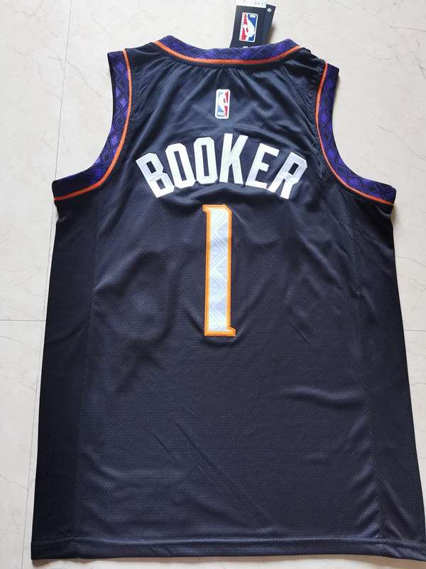 Phoenix Suns 2020 BOOKER #1 Black City Basketball Jersey (Stitched)