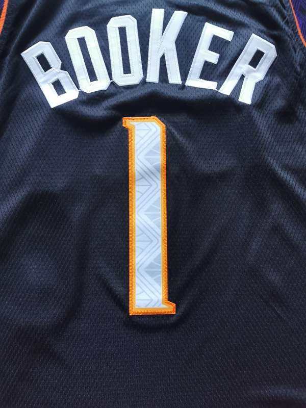 Phoenix Suns 2020 BOOKER #1 Black City Basketball Jersey (Stitched)