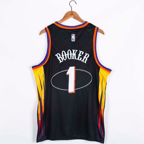 Phoenix Suns 21/22 BOOKER #1 Black Basketball Jersey (Stitched)