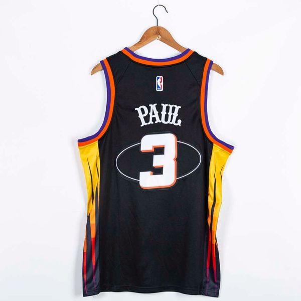 Phoenix Suns 21/22 PAUL #3 Black Basketball Jersey (Stitched)