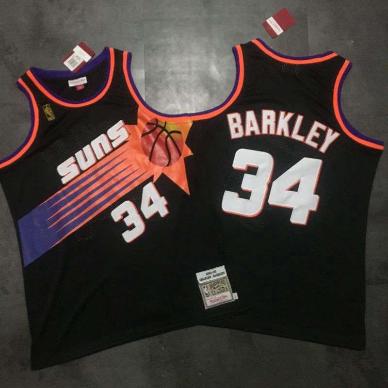 Phoenix Suns 1992/93 BARKLEY #34 Black Classics Basketball Jersey (Closely Stitched)