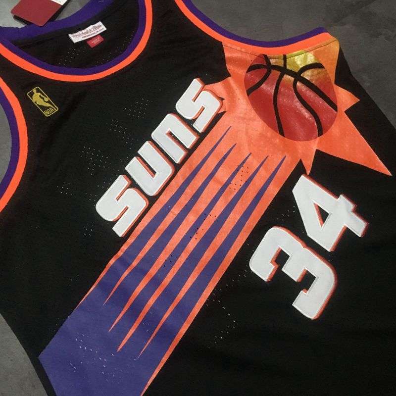 Phoenix Suns 1992/93 BARKLEY #34 Black Classics Basketball Jersey (Closely Stitched)