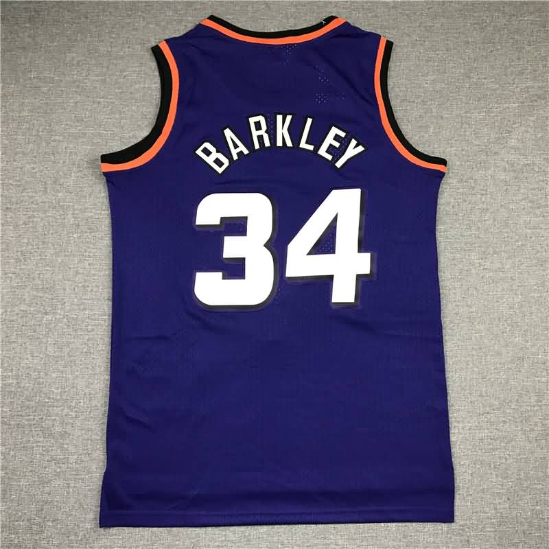 Phoenix Suns 1992/93 BARKLEY #34 Purple Classics Basketball Jersey (Stitched)