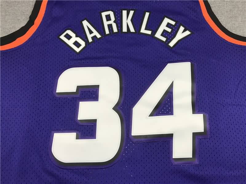 Phoenix Suns 1992/93 BARKLEY #34 Purple Classics Basketball Jersey (Stitched)