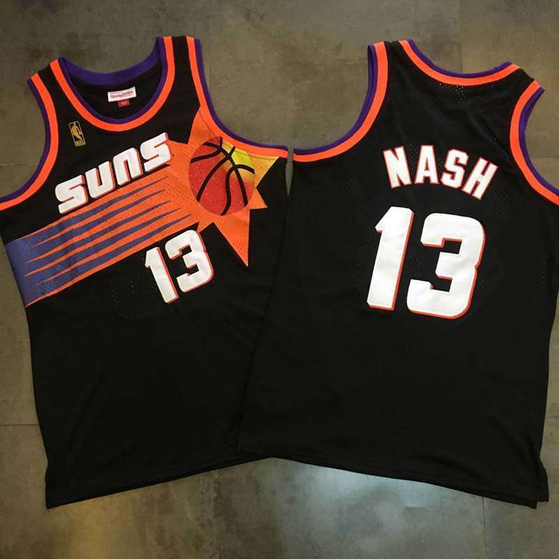 Phoenix Suns 1996/97 NASH #13 Black Classics Basketball Jersey (Closely Stitched)
