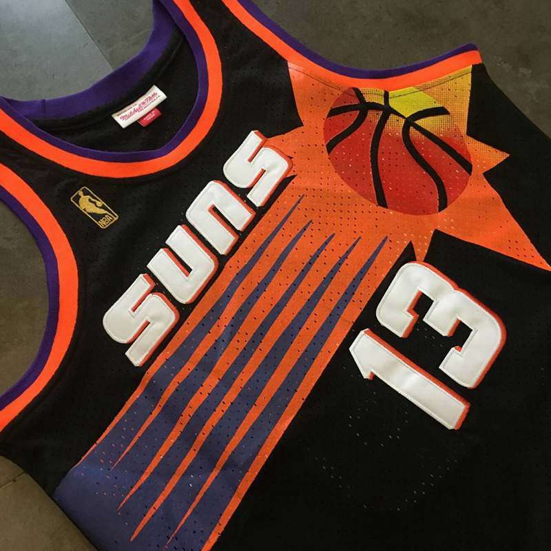 Phoenix Suns 1996/97 NASH #13 Black Classics Basketball Jersey (Closely Stitched)