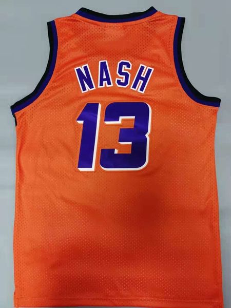 Phoenix Suns 1996/97 NASH #13 Orange Classics Basketball Jersey (Stitched)