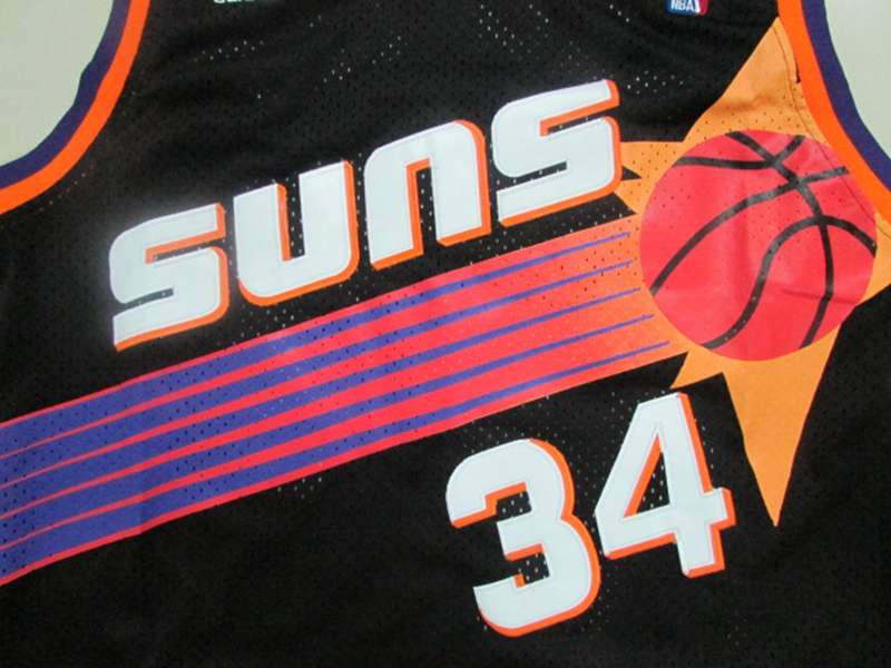 Phoenix Suns BARKLEY #34 Black Classics Basketball Jersey (Stitched)