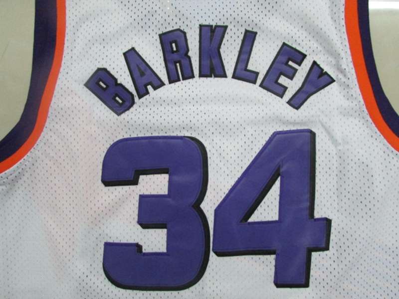 Phoenix Suns BARKLEY #34 White Classics Basketball Jersey (Stitched)