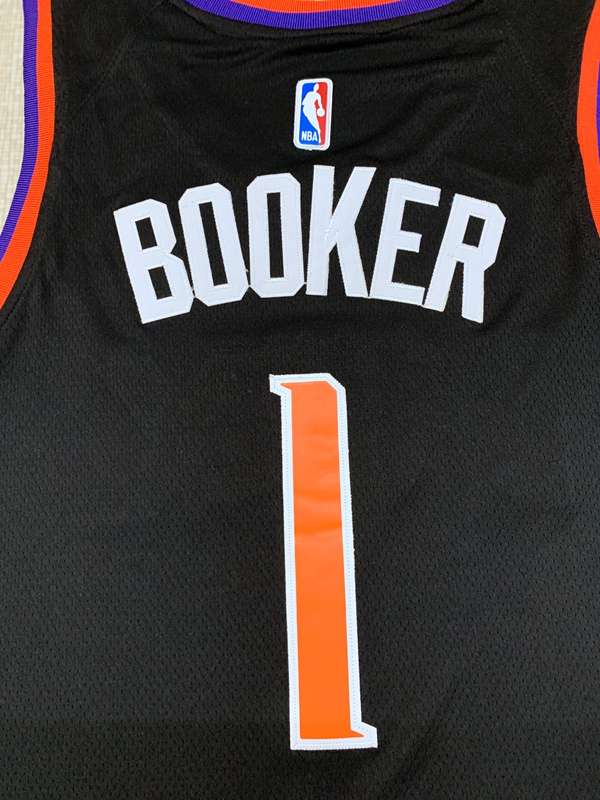 Phoenix Suns BOOKER #1 Black Basketball Jersey (Stitched)