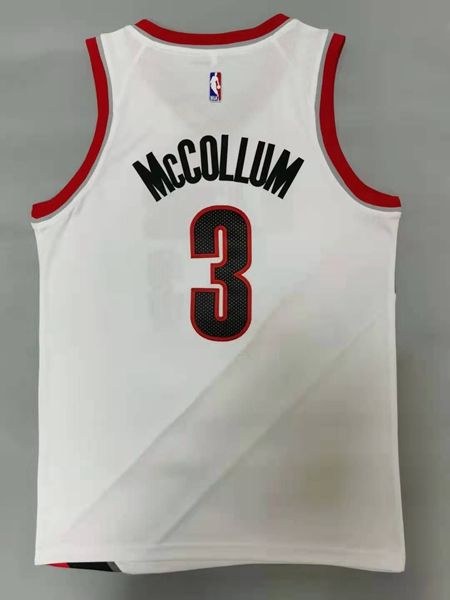 Portland Trail Blazers 20/21 MCCOLLUM #3 White Basketball Jersey (Stitched)