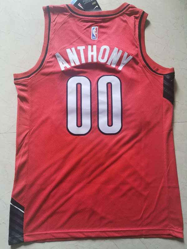 Portland Trail Blazers 2020 ANTHONY #00 Red Basketball Jersey (Stitched)