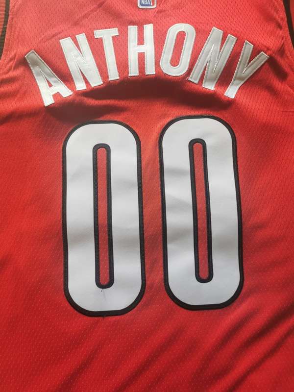 Portland Trail Blazers 2020 ANTHONY #00 Red Basketball Jersey (Stitched)