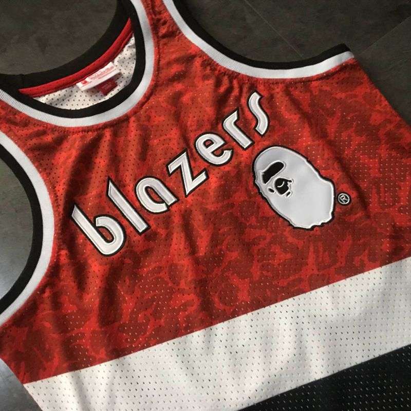 Portland Trail Blazers 1983/84 BAPE #93 Red Classics Basketball Jersey (Closely Stitched)