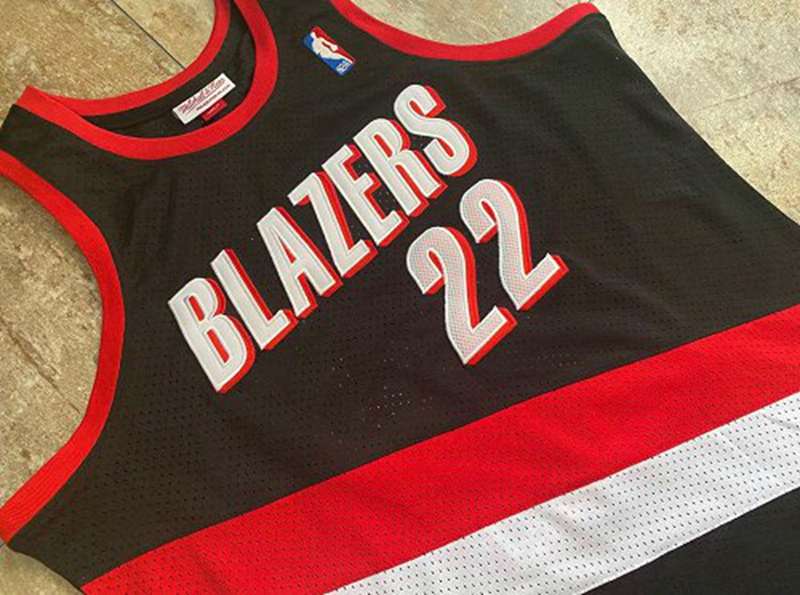 Portland Trail Blazers 1991/92 DREXLER #22 Black Classics Basketball Jersey (Closely Stitched)