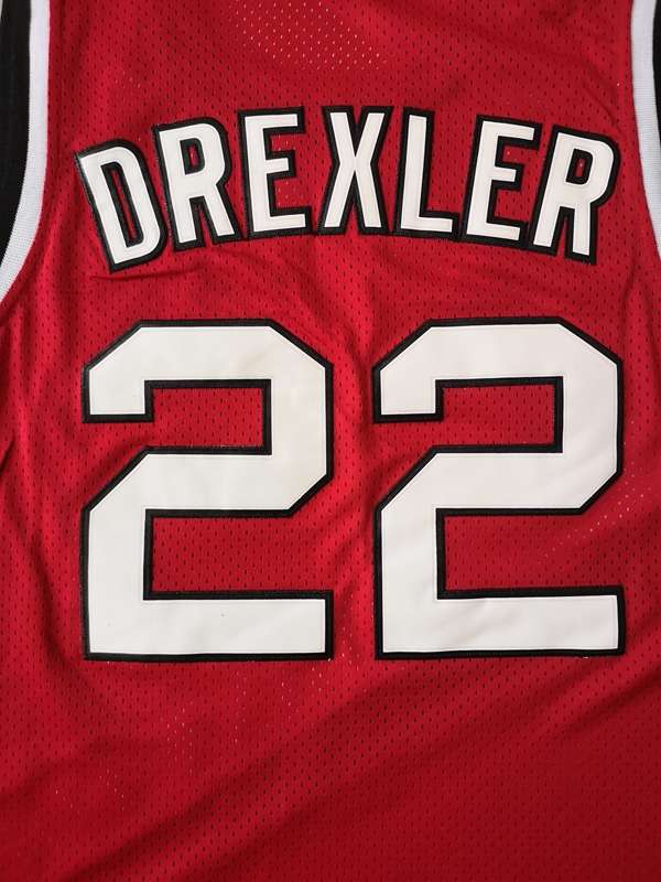 Portland Trail Blazers DREXLER #22 Red Classics Basketball Jersey (Stitched)