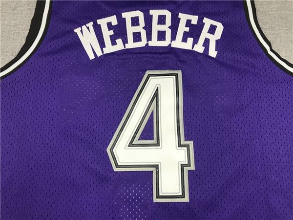 Sacramento Kings 1998/99 WEBBER #4 Purple Classics Basketball Jersey (Stitched)