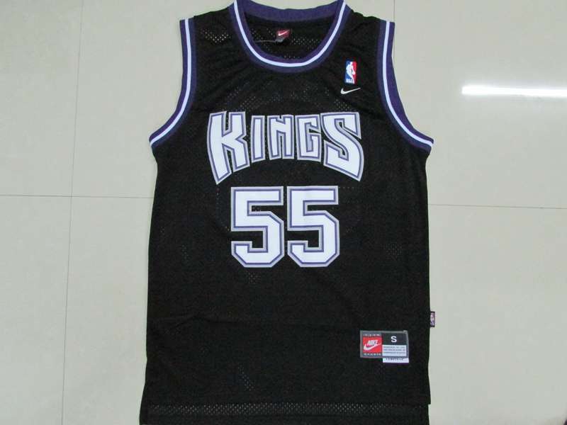 Sacramento Kings WILLIAMS #55 Black Classics Basketball Jersey (Stitched)