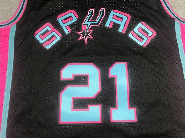 San Antonio Spurs 1998/99 DUNCAN #21 Black Classics Basketball Jersey (Stitched)