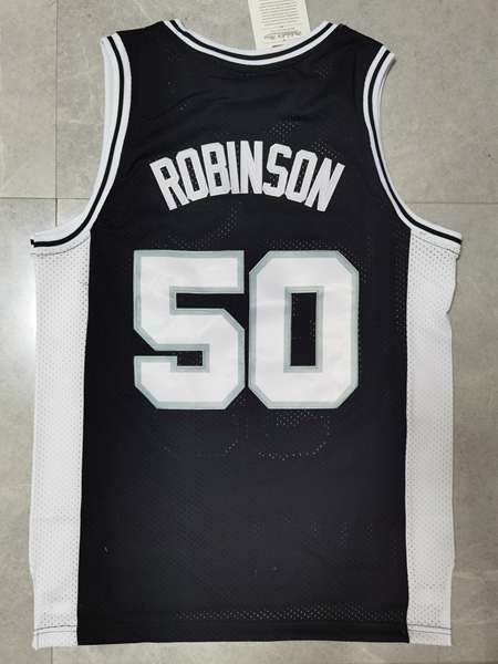 San Antonio Spurs ROBINSON #50 Black Classics Basketball Jersey (Stitched)