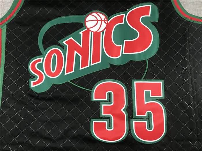 Seattle Sounders 2007/08 DURANT #35 Black Classics Basketball Jersey 02 (Stitched)