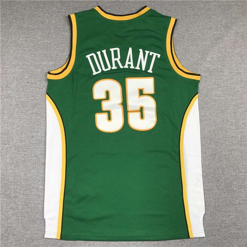 Seattle Sounders 2007/08 DURANT #35 Green Classics Basketball Jersey (Stitched)